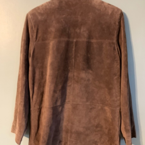 Jessica Holbrook Women’s Brown Suede Leather Jacket Size XS - Picture 5 of 8